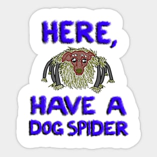 Dog Spider Sticker